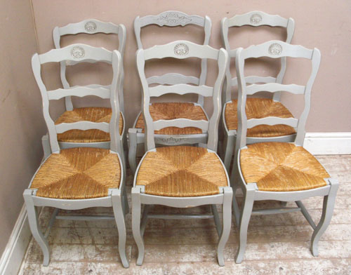 6 provencal style chairs